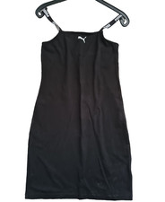 PUMA Damen Jersey Träger-Kleid Original Sportkleidung Active Dress Gr. XS schwaz