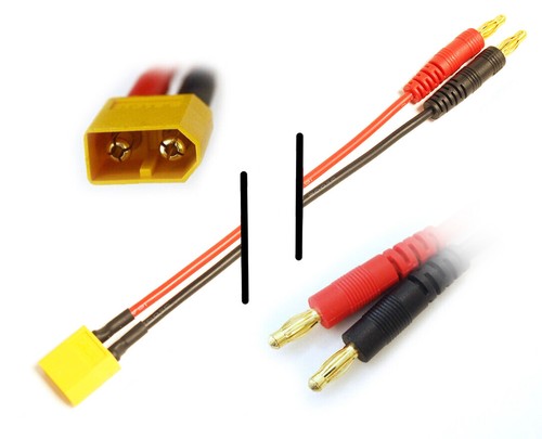 Xt60 ladekabel 20cm kabel - ladekabel,