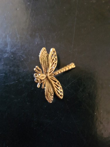 Dragonfly brooch vintage pin - brooch,