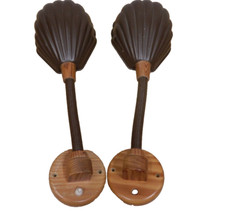 60er 70er Wandlampen Paar Wortmann&Filz Muschel Leuchten 60s 70s Vintage