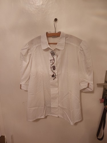 Bluse oktoberfest weiss mit - weiss,