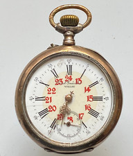 Minerva - Taschenuhr Herren - 800er Silber - Ernst Gnüchtel Vielau  - Werk läuft