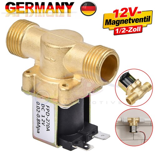 Magnetventil messing 2 - magnetventil, 1/2"