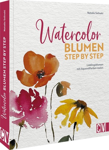 Watercolor blumen step - watercolor, by