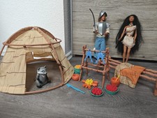 Barbie Pocahontas Set Vintage Puppen Zelt Zubehör Mattel