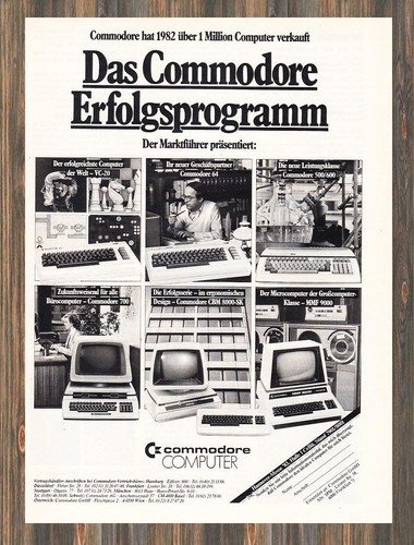 Commodore computer reklame - commodore,
