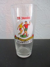 DDR Fußball Fan Glas BSG Kraftverkehr Schwedt / O. ⚽️ ⚽️