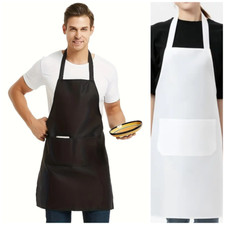 Unisex Gastro Schürze Kochschürze Latzschürze Vorbinder Kellner Grillschürze