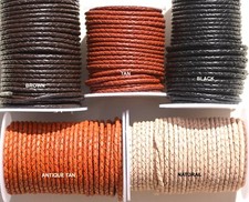 Lederkordel, Bolo, geflochten