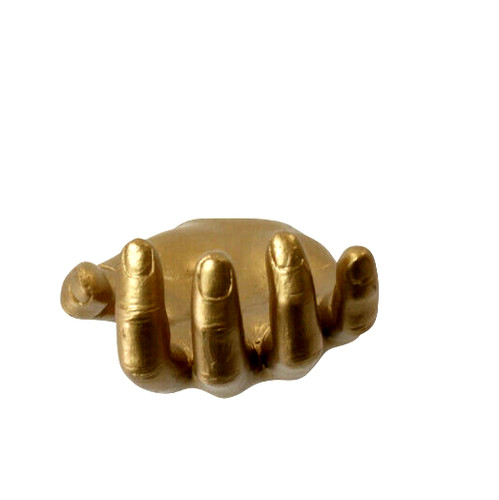 Wanddeko hand gold garderobe - gold,