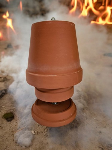 Teelichtofen kamin terrakotta - teelichtofen,