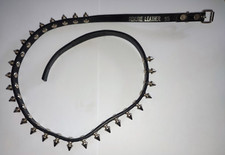 Nietengürtel mit echten gebschraubten Nieten Genuine Leather 82cm