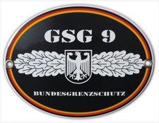 Emailleschild GSG 9 -