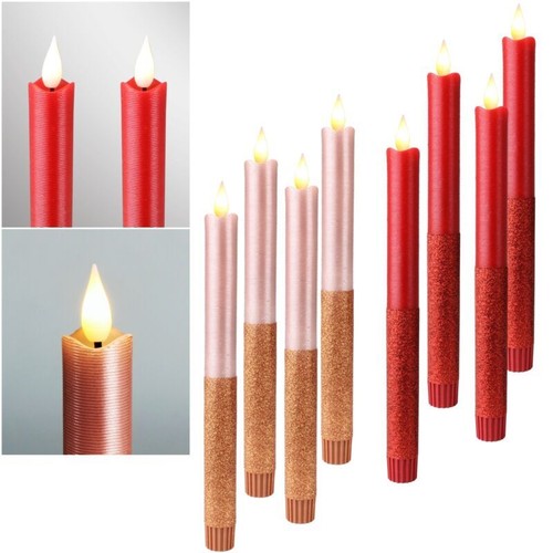 4er set led stab kerze - set, stab-kerze
