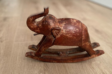 Schaukel Elefant - Indien - Hartholz - Vintage/Antik