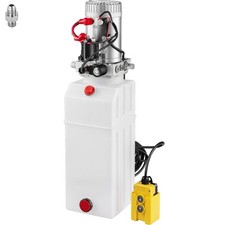 8L Hydraulikaggregat Hydraulik Pumpe 12V Anhänger Lkw Kipper Kunststoff