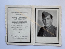 orig. Sterbebild Deathcard