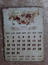 Dauerkalender aus Metall -