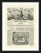 Das Verdeck des Dampfboots Ludwig am 1. August Holzstich  Faksimile_E 0148