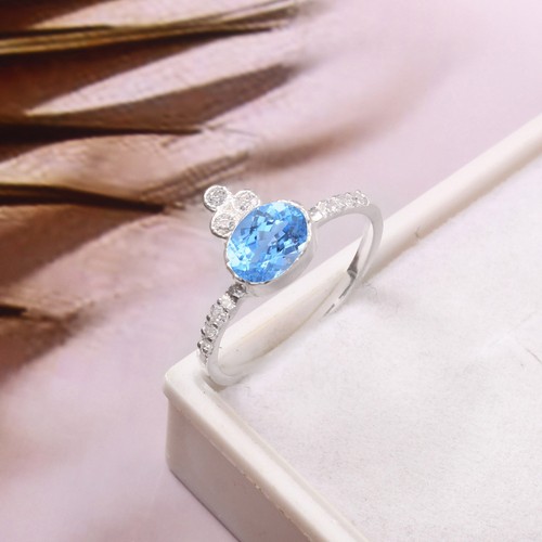 Aaa blauer spinell ring echt - aaa,