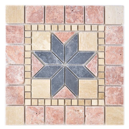 Naturstein travertin rosone - travertin,