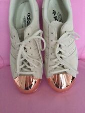 ADIDAS Sneaker Wildleder creme Metallspitzen roségold 38 UK 6 neu ???????