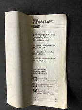 Roco Spur HO Betriebsanleitung 41346 BR294 DB (CZ08-4S2/4/3)