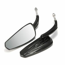 Schwarz Motorrad Rückspiegel