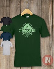 Stay True T-Shirt Freizeitbekleidung Skelett Grunge Skater Festival T-Shirt