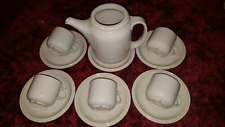 NEU ♥ THOMAS Family beige Kaffeegedecke 5x Tasse 6x UT Kanne Kaffeekanne 12 tlg.