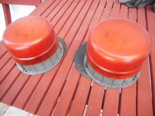 2 RKL Gelbe Warnleuchte Warnblitzer Gelblicht Rundumleuchte 12-24V 