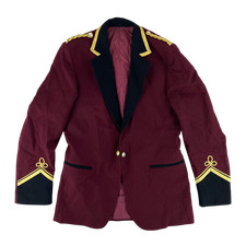 Britische armee jacke - jacke, burgund