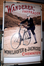 Emailschild Wanderer Fahrrad  