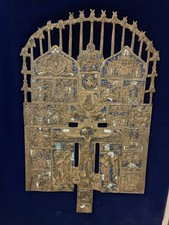 Russische Bronze-Ikone 19. Jahrhundert