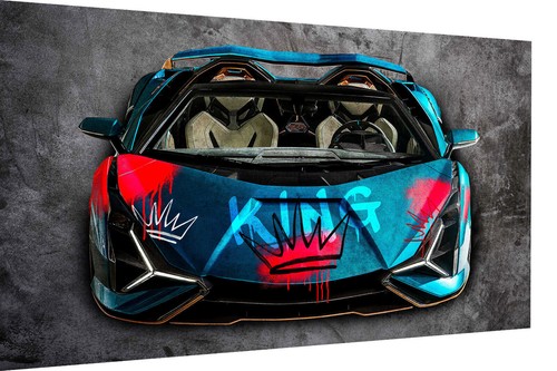 Leinwand bilder sportwagen - leinwand,