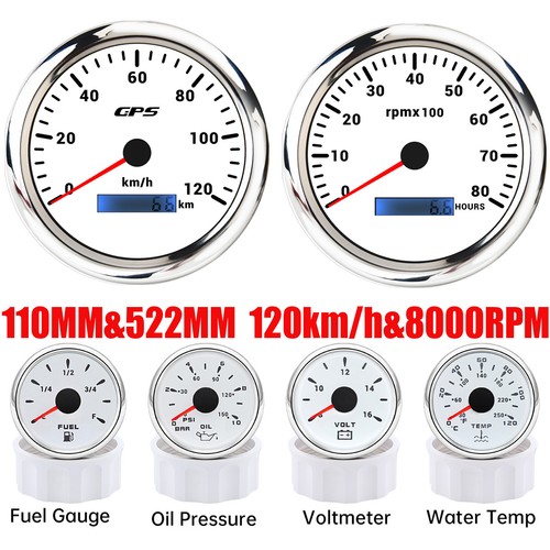 Gauge set 110mm weißes - 110mm,
