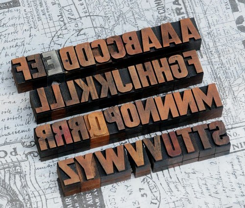 Alphabet holzbuchstaben 27 - a-z,