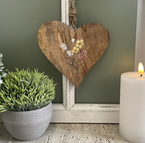 Deko hänger fenster holzherz - deko,