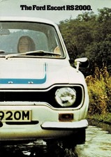 PROSPEKT:  FORD  " ESCORT 1  RS 2000 "  (MOTORSPORT , 100 PS) ! - 1973 ! = RAR !