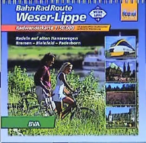 Radwanderkarte bahnradroute - radwanderkarte,