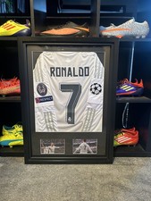 Cristiano Ronaldo Real Madrid gerahmtes Trikot 2015-16 UCL Champions CR7