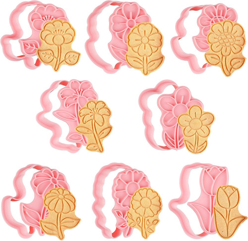 Ausstechformen blumen set 8 - blumen,