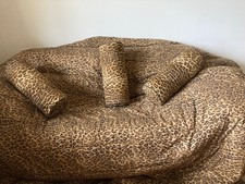 RALPH LAUREN Full Queen Tagesdecke, Grand Queen, Vintage, Leopard Animal Print 