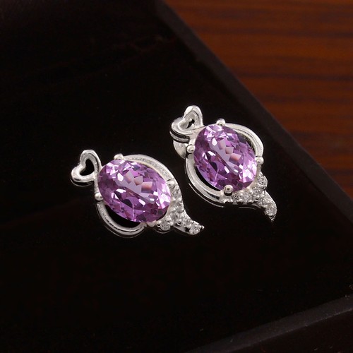 7x5 violett spinell - 7x5, oval
