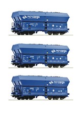 Roco H0 76046 Selbstentladewagen-Set "Bauart Falns" der PKP Cargo - NEU + OVP