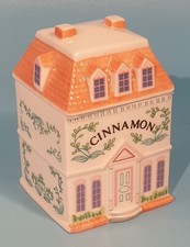 Brooks and Bentley CINNAMON Spice Village Jar 1991 Original Label on Base Lenox