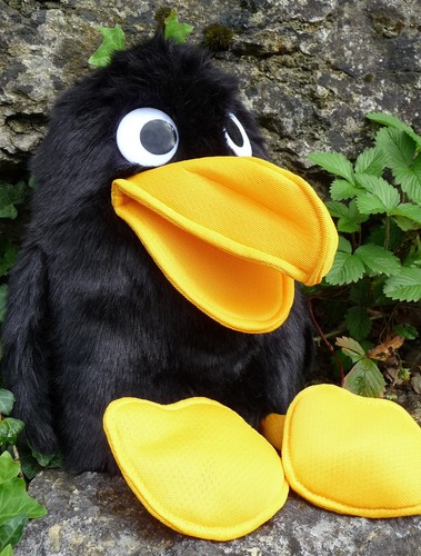 Handspielpuppe maxi vogel - vogel, rabe