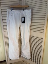 Burton Damen Gesellschaft Ski Snowboard Hose Starke Weiß Größe L Nwt #4a1