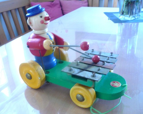 Lustiger musik clown - lustiger,