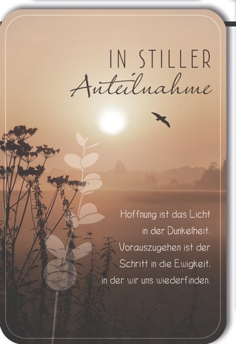 Trauer beileid kondolenzkarte - trauer,